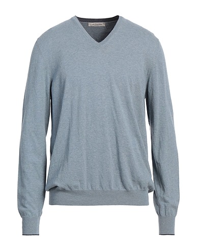 LA FILERIA Jumper Light blue 100% Cotton
