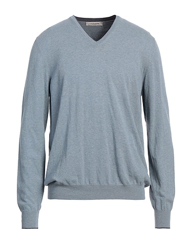 LA FILERIA Pullover BLU CHIARO 100% Cotone
