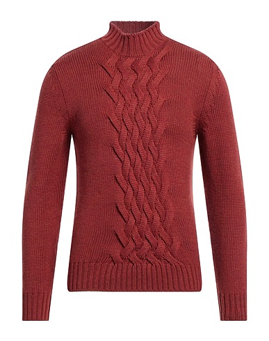 ELEVENTY Turtleneck Brick 100% Virgin Wool
