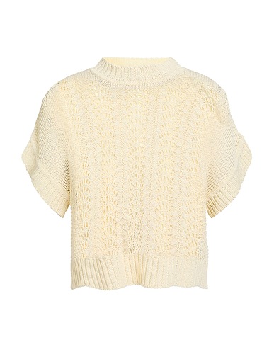 DANIELE FIESOLI Polo neck Ivory 62% Linen, 38% Polyamide