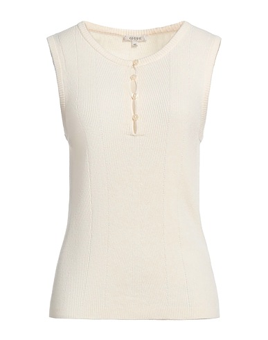 GIGUE Canotta Avorio 30% Viscosa, 25% Poliestere, 25% Lana Merino, 20% Nylon