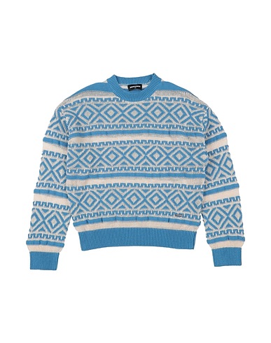 DSQUARED2 Jumper Light blue 68% Cotton, 32% Linen