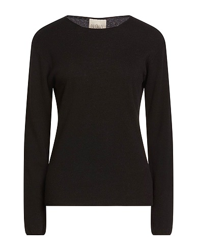 N.O.W. ANDREA ROSATI CASHMERE Sweater Black 30% Wool, 30% Viscose, 20% Cashmere, 20% Nylon