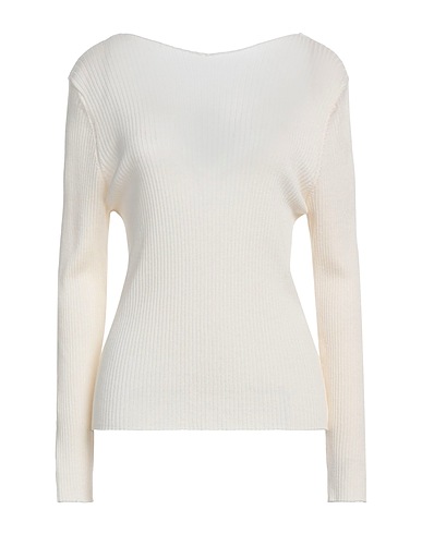 CESAR CASIER Pullover Panna 70% Lana Merino, 30% Seta