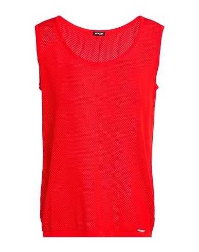 KITON Maglia Gilet Rosso 100% Seta