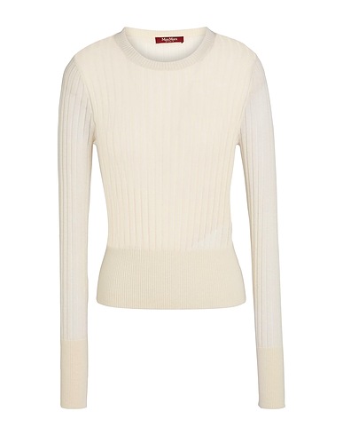 MAX MARA STUDIO Sweater Ivory 55% Silk, 45% Wool