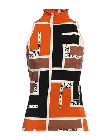FENDI Top Camel 67% Viscose, 33% Polyester