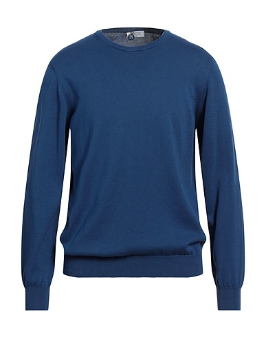 HERITAGE Jumper Bright blue 100% Cotton