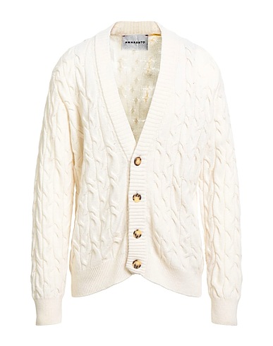AMARANTO Cardigan Cream 90% Wool, 10% Cashmere