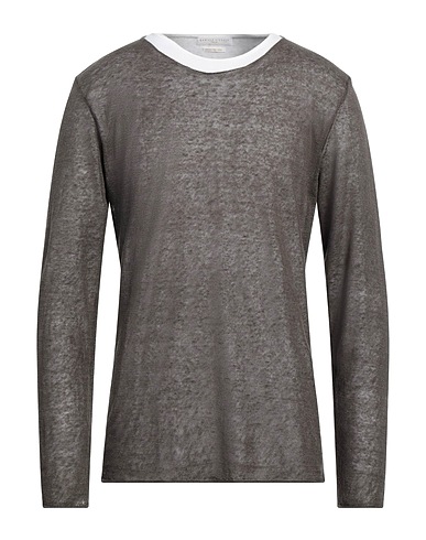 DANIELE FIESOLI Sweater Taupe 90% Linen, 10% Elastane