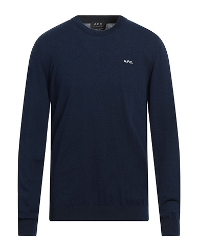 A.P.C. Pullover Bleu marine 100% Coton