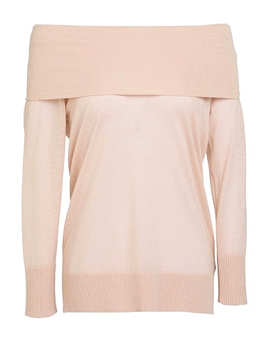 ALESSIA SANTI Pullover Hellrosa 42% Polyester, 28% Wolle, 19% Acryl, 6% Metallfaser, 5% Polyamid