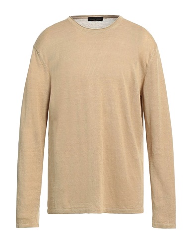 ROBERTO COLLINA Sweater Sand 100% Linen