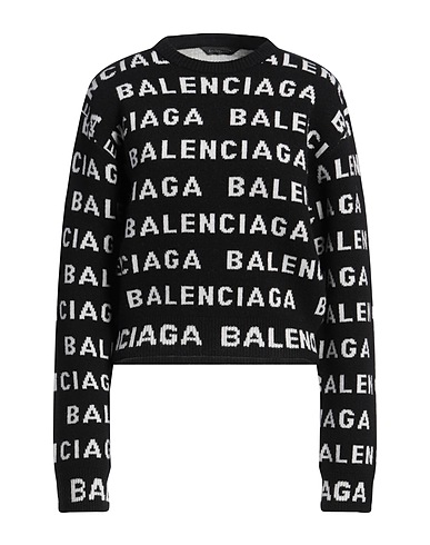 BALENCIAGA Jumper Black 98% Wool, 2% Polyamide