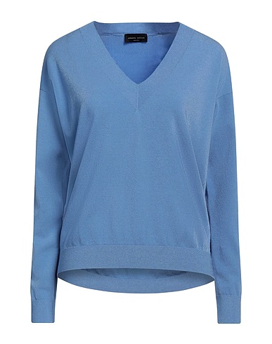 ROBERTO COLLINA Jumper Light blue 83% Viscose, 17% Polyester