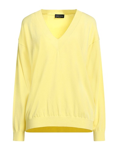 ROBERTO COLLINA Pullover Pastellgelb 83% Viskose, 17% Polyester