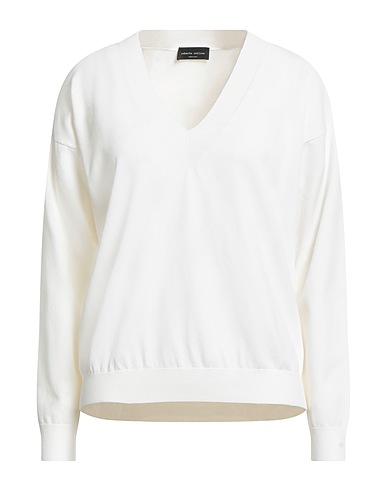 ROBERTO COLLINA Sweater White 83% Viscose, 17% Polyester