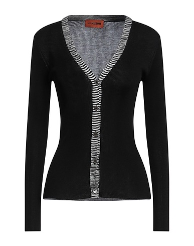 MISSONI Cardigan Black 94% Silk, 5% Polyamide, 1% Elastane