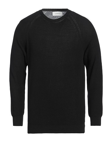LANEUS Pullover Nero 100% Cotone