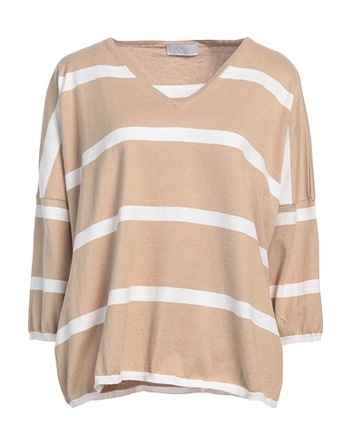 BE YOU by GERALDINE ALASIO Pullover Beige 85% Cotone, 15% Cachemire