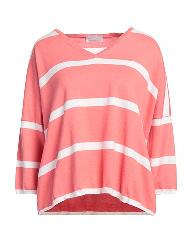 BE YOU by GERALDINE ALASIO Jumper Salmon pink 85% Cotton, 15% Cashmere