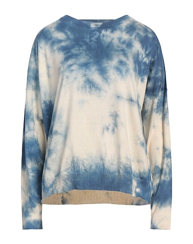 BE YOU by GERALDINE ALASIO Jumper Blue 70% Cotton, 15% Cashmere, 15% Silk