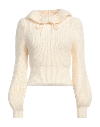 CELINE Polo neck Cream 70% Mohair wool, 30% Silk