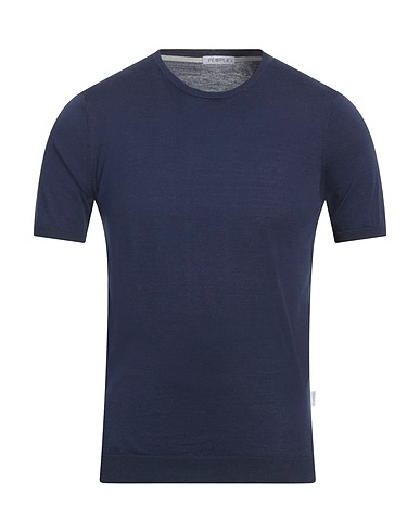 PEOPLE OF SHIBUYA Jumper Midnight blue 85% Cotton, 10% Silk, 5% Linen