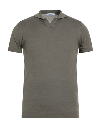 PEOPLE OF SHIBUYA Jumper Military green 85% Cotton, 10% Silk, 5% Linen