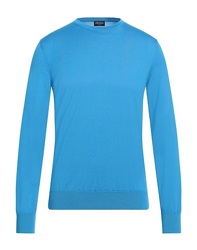 ZEGNA Cashmere jumper Azure 70% Cashmere, 30% Silk