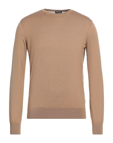 ZEGNA Maglia in Cachemire Cammello 70% Cachemire, 30% Seta