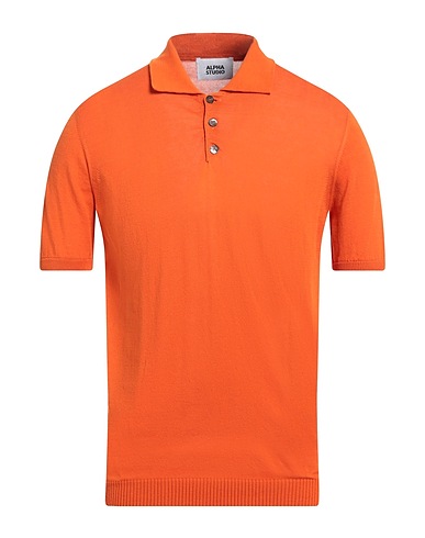 ALPHA STUDIO Sweater Orange 100% Cotton