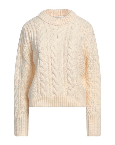 CECILIE BAHNSEN Jumper Ivory 70% Wool, 30% Alpaca wool