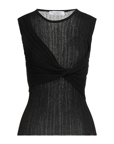 PHILOSOPHY di LORENZO SERAFINI Pullover NERO 88% Viscose, 12% Polyamide