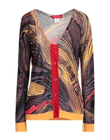 ANGELO MARANI Cardigan Dark purple 73% Viscose, 20% Linen, 7% Polyamide