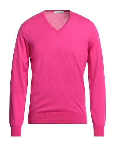FILIPPO DE LAURENTIIS Jumper Fuchsia 70% Super 120s Wool, 20% Silk, 10% Cashmere