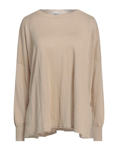 BASE MILANO Pullover Beige 64% Lino, 36% Cotone