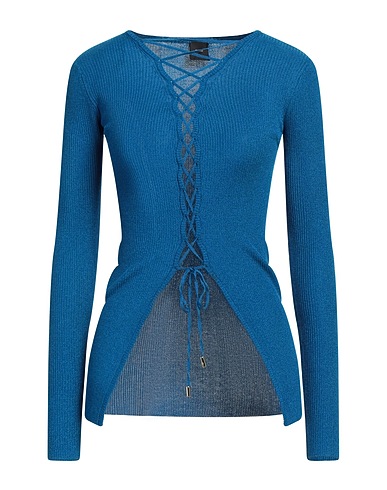 PINKO Top Blu china 80% Viscosa, 20% Fibra di metallo