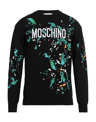 MOSCHINO Jumper Black 100% Virgin Wool