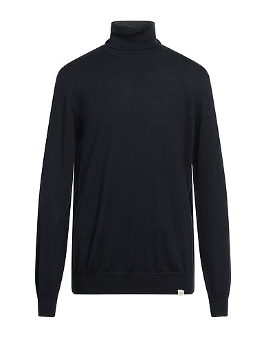 LIU •JO MAN Polo neck Midnight blue 50% Merino Wool, 50% Acrylic