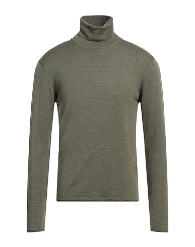 LIU •JO MAN Rollkragenpullover Militärgrün 50% Wolle, 50% Acryl