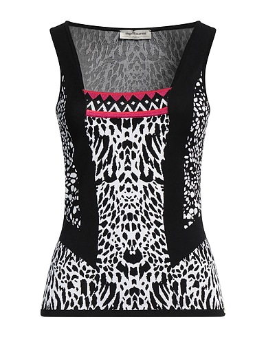 ANGELO MARANI Jumper Black 83% Viscose, 17% Polyester