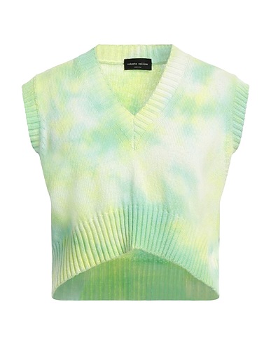 ROBERTO COLLINA Sleeveless sweater VERDE CHIARO 70% Merino Wool, 30% Cashmere