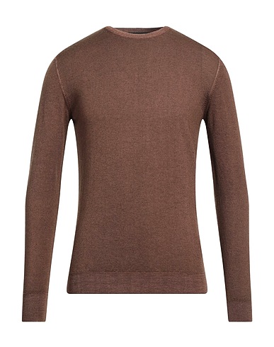 LIU •JO MAN Jumper Brown 100% Virgin Wool