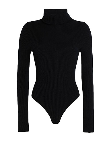 LANEUS TOPWEAR Black 82% Merino Wool, 14% Cashmere, 4% Lycra®