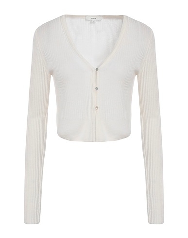 VINCE. Cardigan Ivory 70% Cashmere, 30% Silk