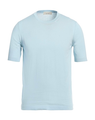 FILIPPO DE LAURENTIIS Jumper Sky blue 100% Cotton