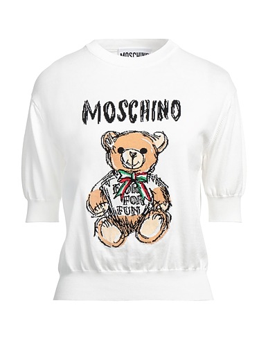 MOSCHINO Pullover Bianco 100% Cotone