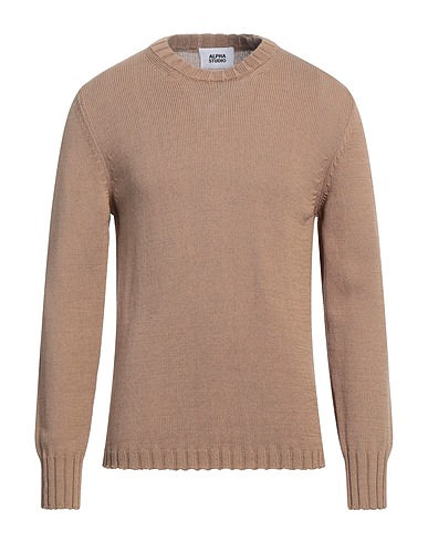 ALPHA STUDIO Jumper Brown 100% Cotton