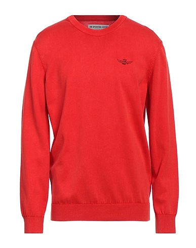 AERONAUTICA MILITARE Jumper Tomato red 100% Cotton
